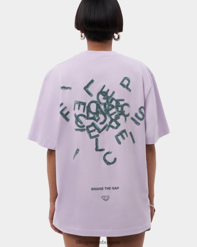 Filling Pieces 00686N185 Жени тениска азбука люляк