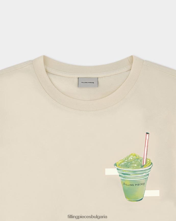 Filling Pieces 00686N187 Жени тениска продавач на лед антично бяло