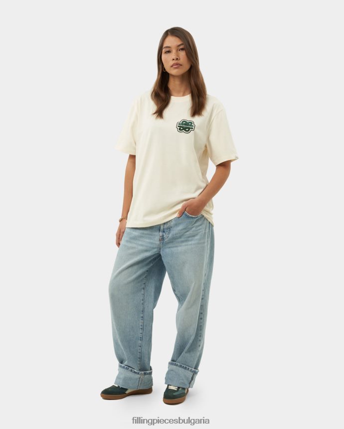 Filling Pieces 00686N190 Жени тениска gowtu антично бяло