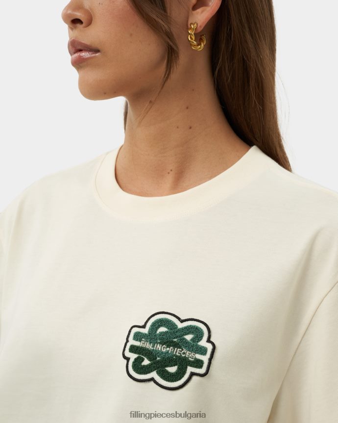 Filling Pieces 00686N190 Жени тениска gowtu антично бяло