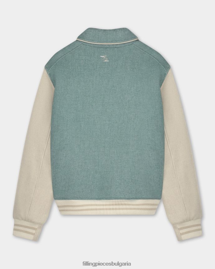 Filling Pieces 00686N211 Жени университетско яке градински чай зелен