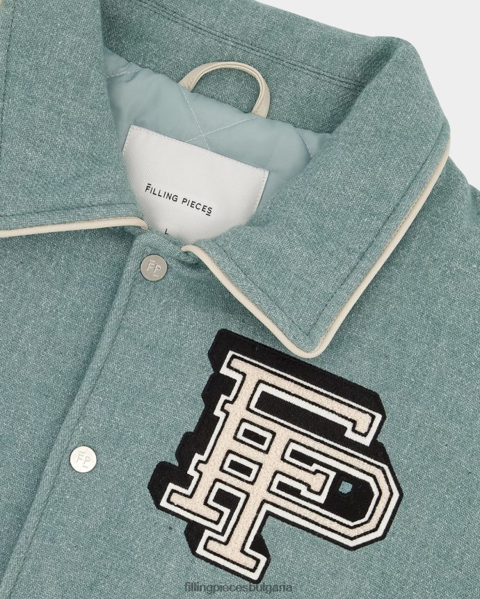 Filling Pieces 00686N211 Жени университетско яке градински чай зелен