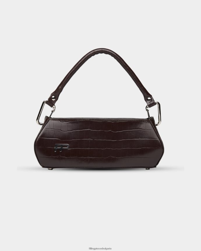 Filling Pieces 00686N212 унисекс дамски ръчен крокодил кафяво