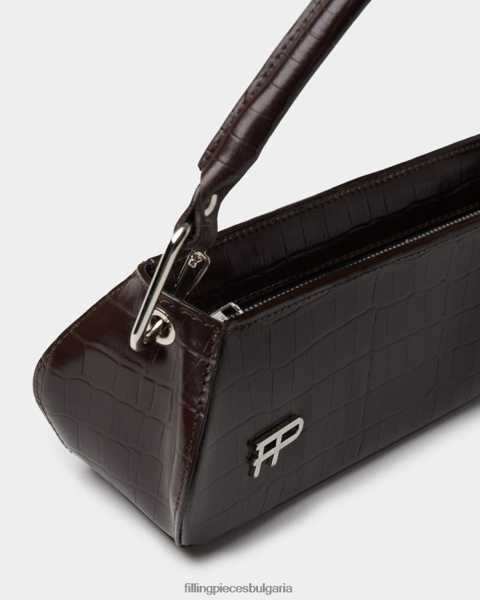 Filling Pieces 00686N212 унисекс дамски ръчен крокодил кафяво