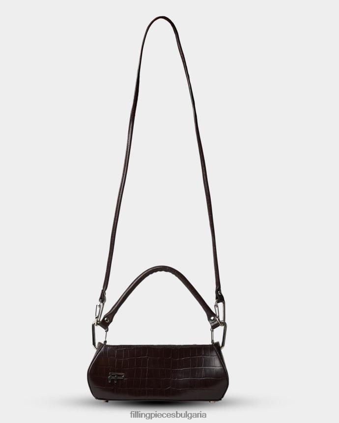 Filling Pieces 00686N212 унисекс дамски ръчен крокодил кафяво
