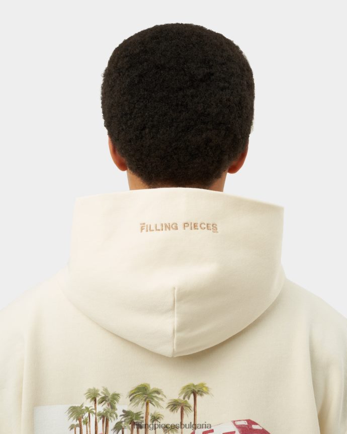 Filling Pieces 00686N137 мъже продавач на лед с качулка антично бяло