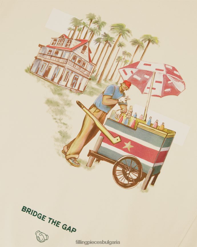 Filling Pieces 00686N137 мъже продавач на лед с качулка антично бяло