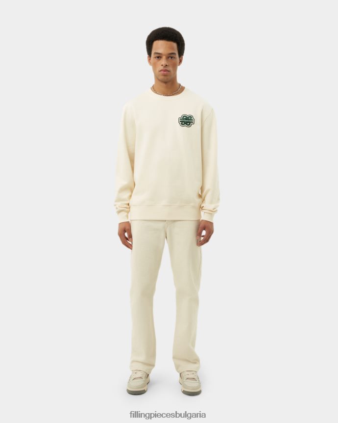 Filling Pieces 00686N138 мъже суичър gowtu антично бяло