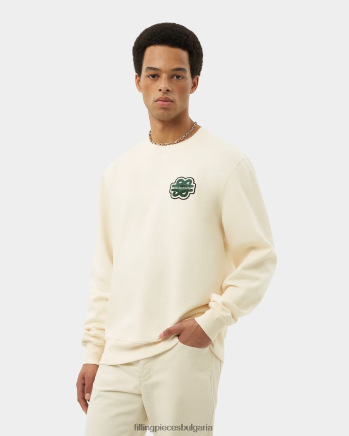 Filling Pieces 00686N138 мъже суичър gowtu антично бяло