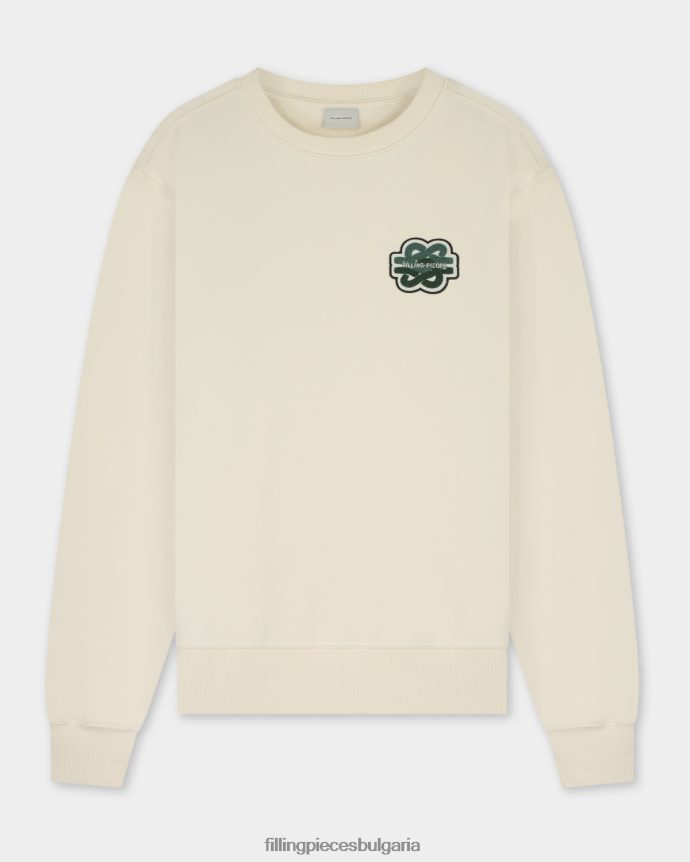 Filling Pieces 00686N138 мъже суичър gowtu антично бяло