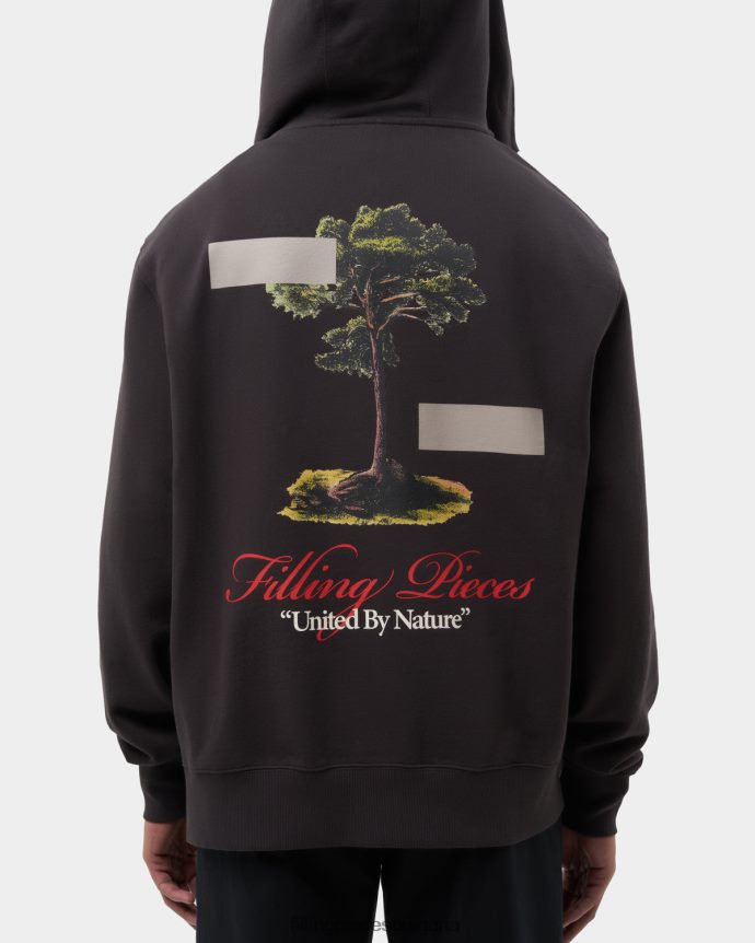 Filling Pieces 00686N143 мъже качулка с цип, обединена от природата паваж