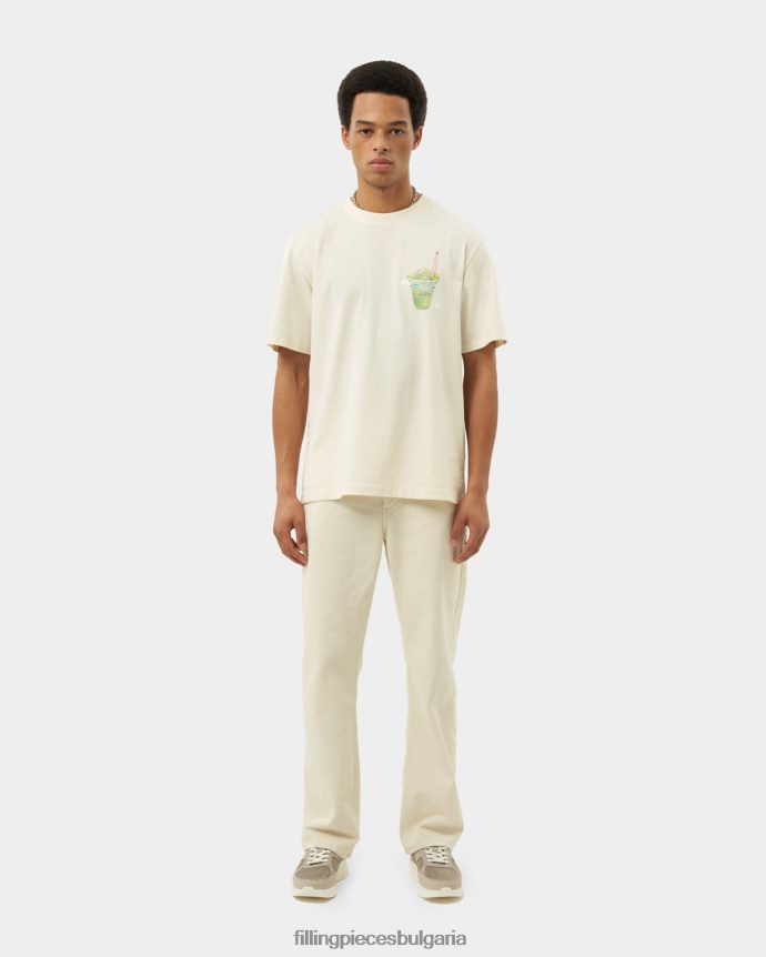 Filling Pieces 00686N109 мъже тениска продавач на лед антично бяло