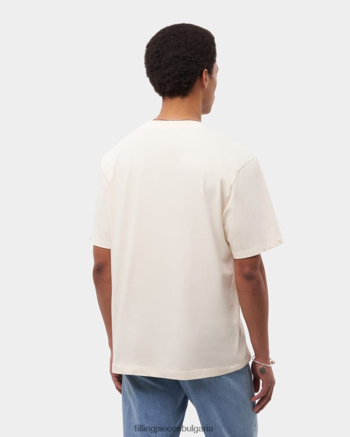 Filling Pieces 00686N110 мъже тениска киша антично бяло