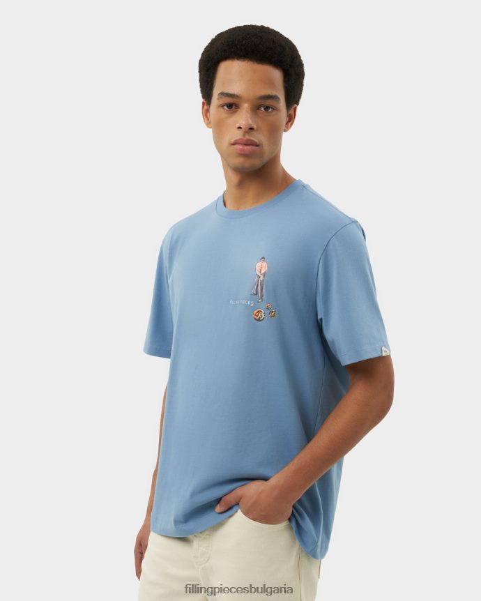 Filling Pieces 00686N112 мъже тениска игри пристанище син
