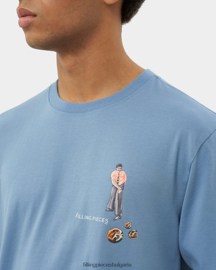 Filling Pieces 00686N112 мъже тениска игри пристанище син