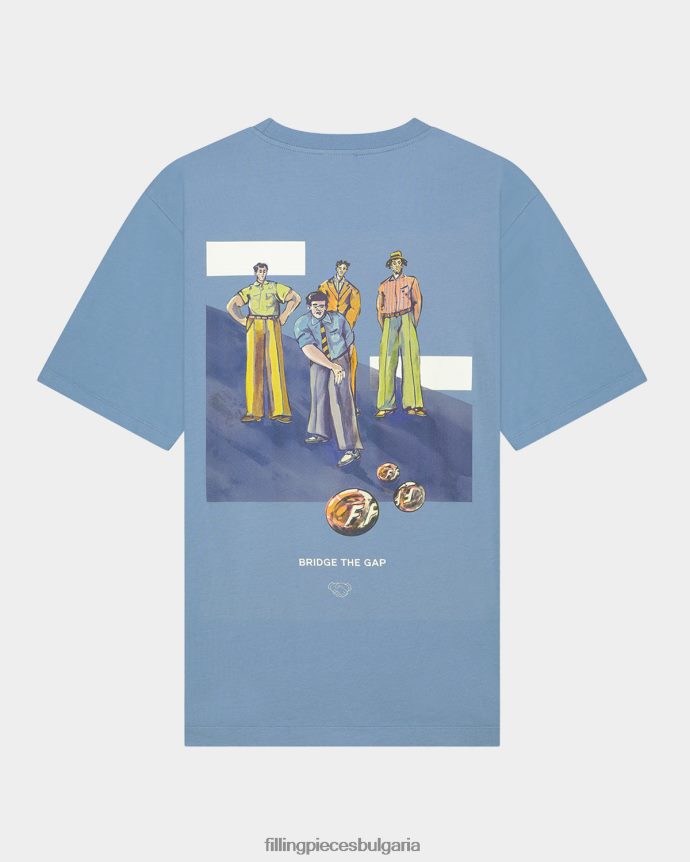 Filling Pieces 00686N112 мъже тениска игри пристанище син