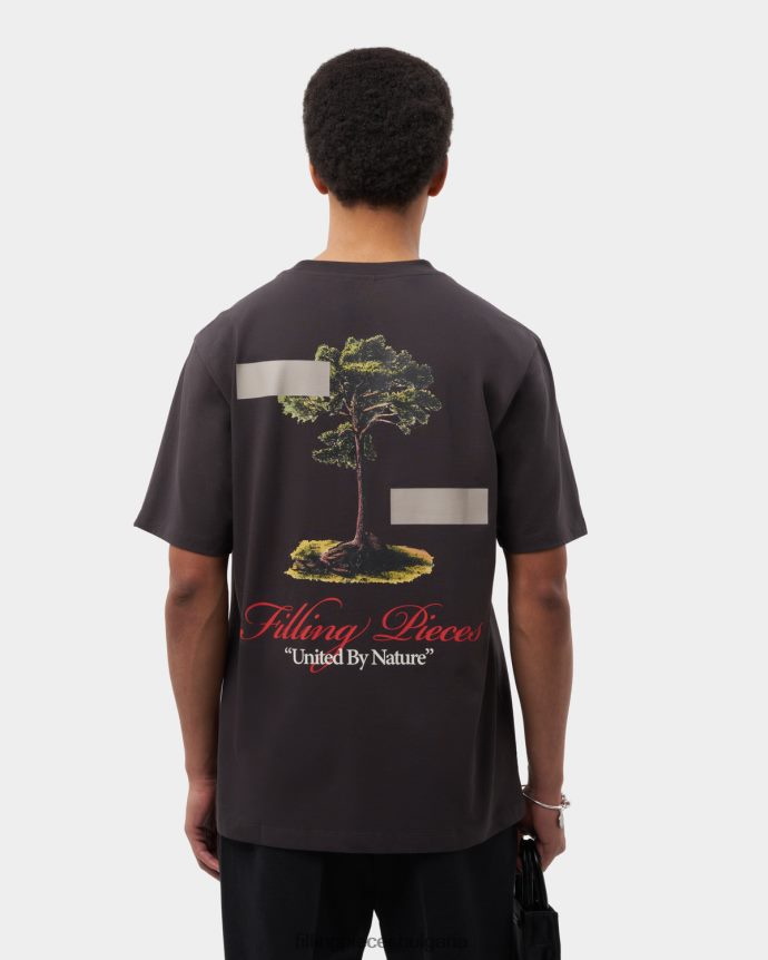 Filling Pieces 00686N118 мъже тениска обединени от природата паваж