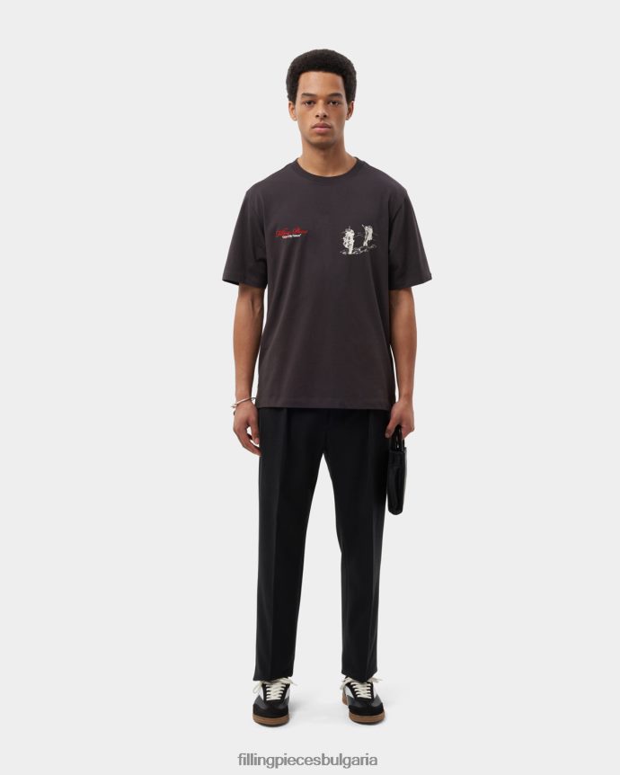 Filling Pieces 00686N118 мъже тениска обединени от природата паваж