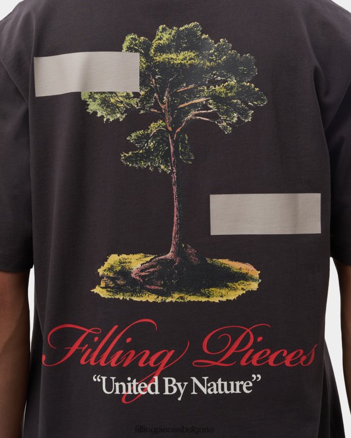 Filling Pieces 00686N118 мъже тениска обединени от природата паваж