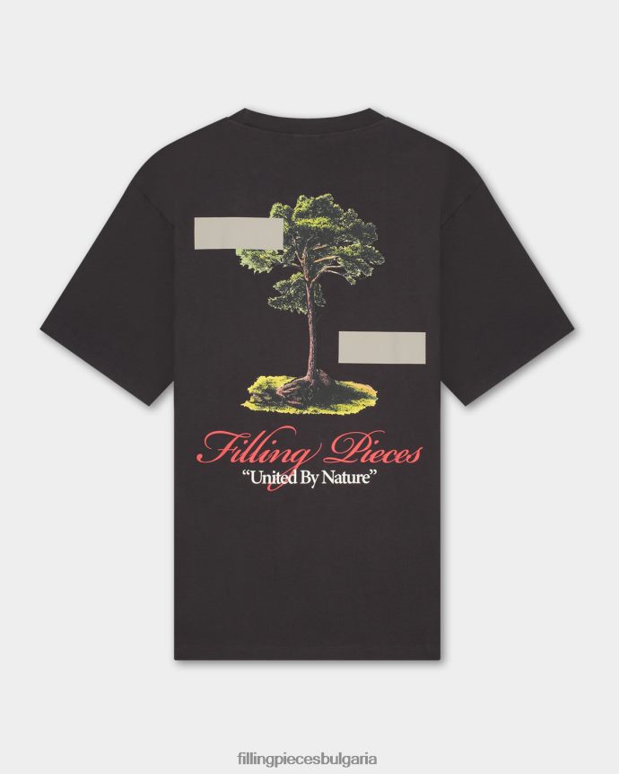 Filling Pieces 00686N118 мъже тениска обединени от природата паваж