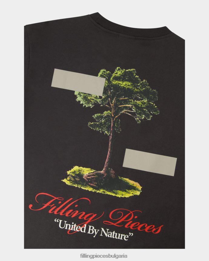 Filling Pieces 00686N118 мъже тениска обединени от природата паваж