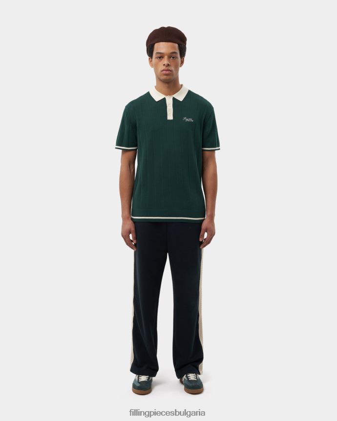 Filling Pieces 00686N124 мъже плетено поло зелено