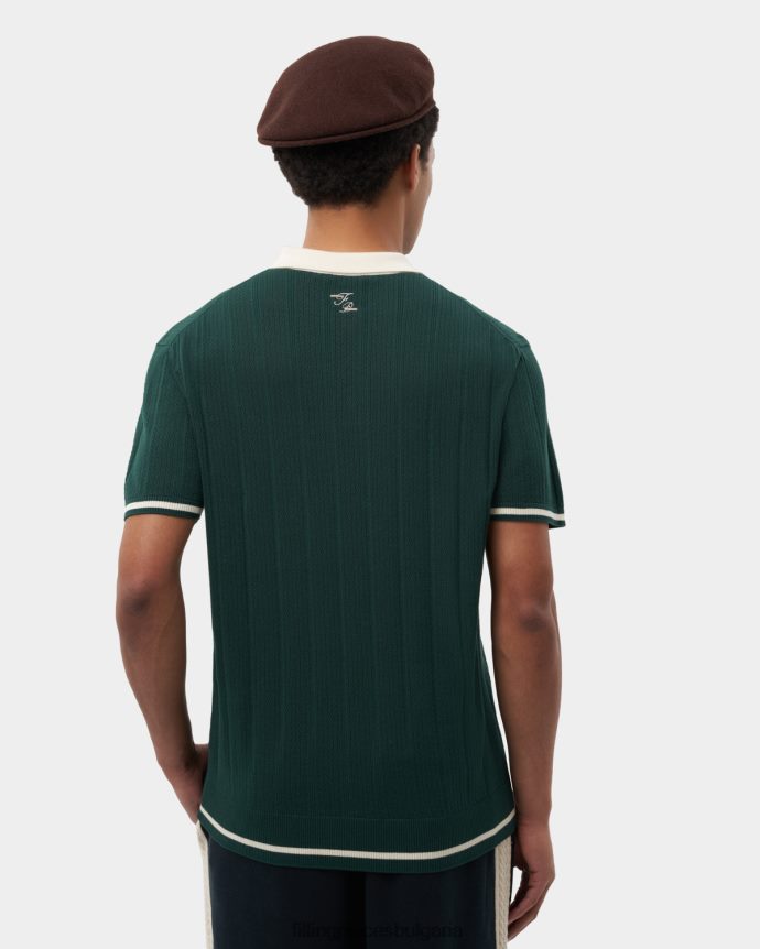 Filling Pieces 00686N124 мъже плетено поло зелено