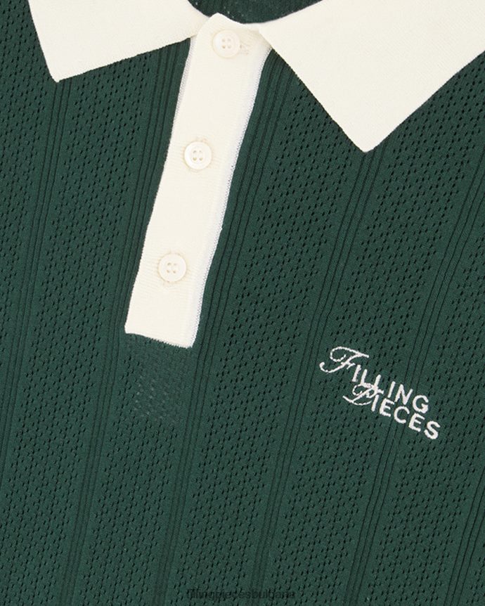 Filling Pieces 00686N124 мъже плетено поло зелено