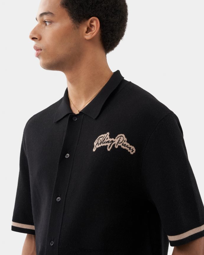 Filling Pieces 00686N131 мъже плетена риза черен