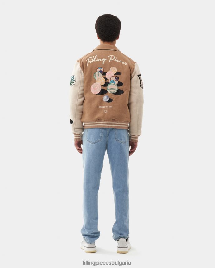 Filling Pieces 00686N149 мъже университетско яке петанк