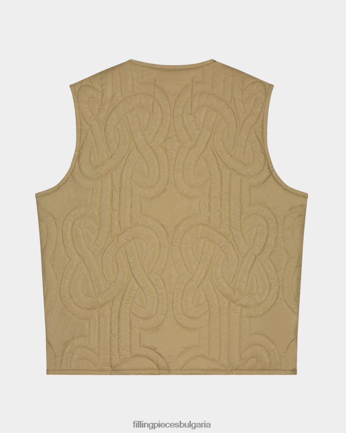 Filling Pieces 00686N155 мъже ватирана пухкава жилетка бежово