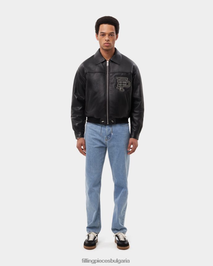 Filling Pieces 00686N157 мъже кожено яке обикновена