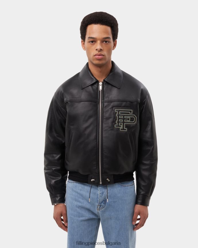 Filling Pieces 00686N157 мъже кожено яке обикновена