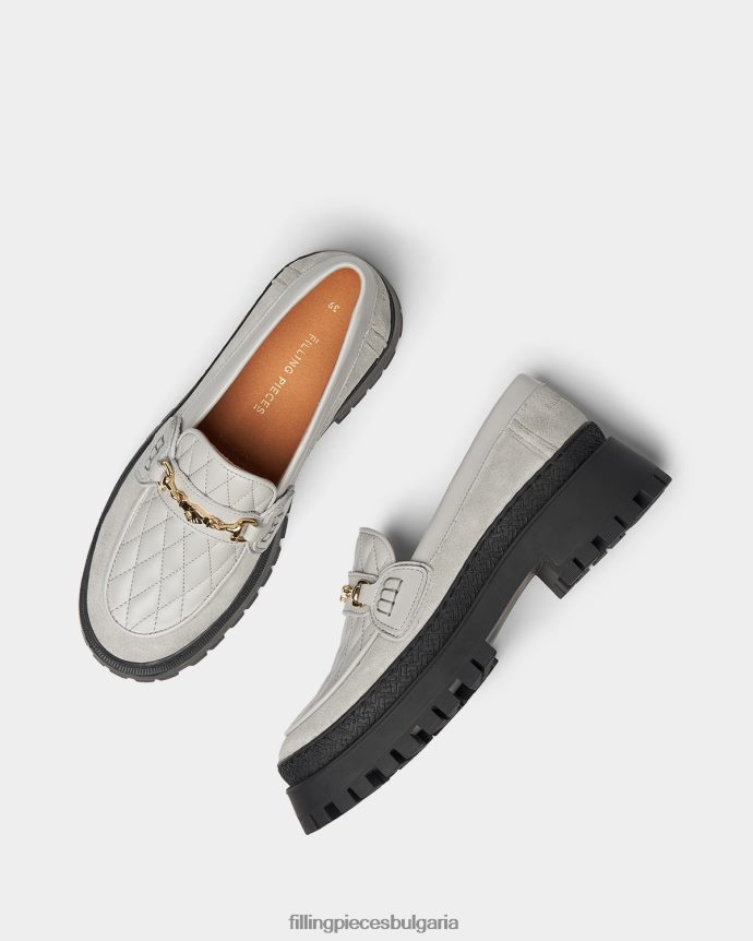 Filling Pieces 00686N182 мъже мокасина сиера ватирана сиво