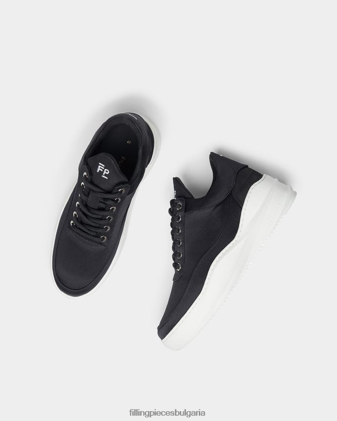 Filling Pieces 00686N178 унисекс нисък ева небесен сатен черен
