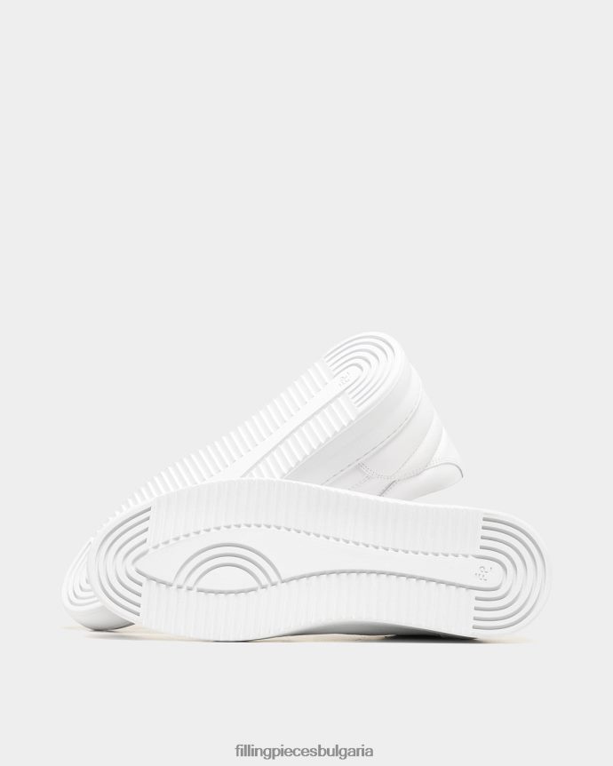 Filling Pieces 00686N25 унисекс ниска горна вълниста напа всичко бяло