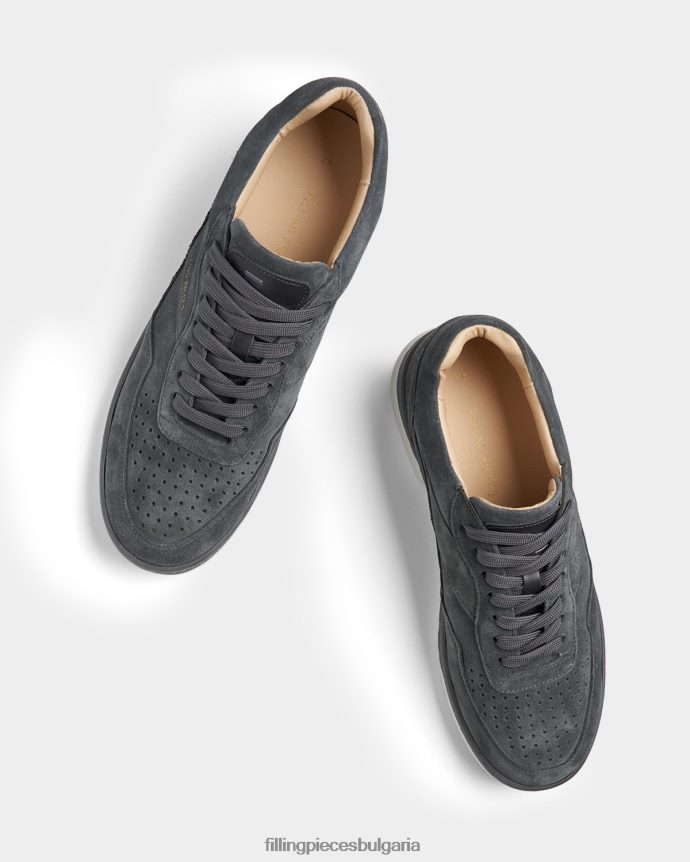 Filling Pieces 00686N34 мъже асо велур тъмно сив