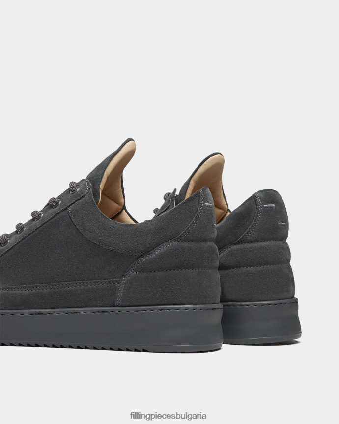 Filling Pieces 00686N37 мъже нисък горен велур всичко тъмно сиво
