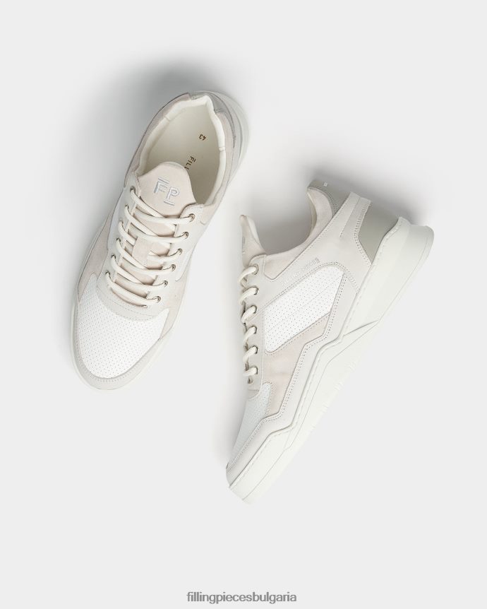 Filling Pieces 00686N49 мъже нисък горен призрачен панел бяло