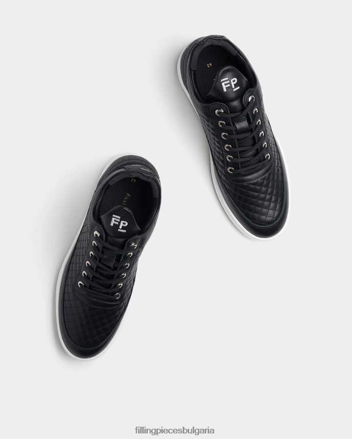 Filling Pieces 00686N59 мъже ниско горнище ватирано смолисточерен