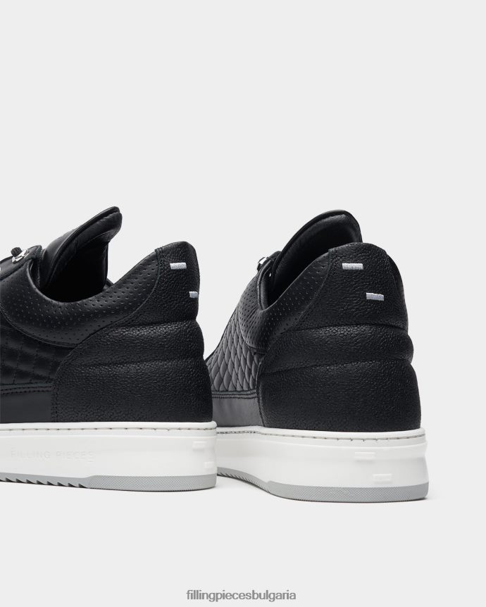 Filling Pieces 00686N59 мъже ниско горнище ватирано смолисточерен