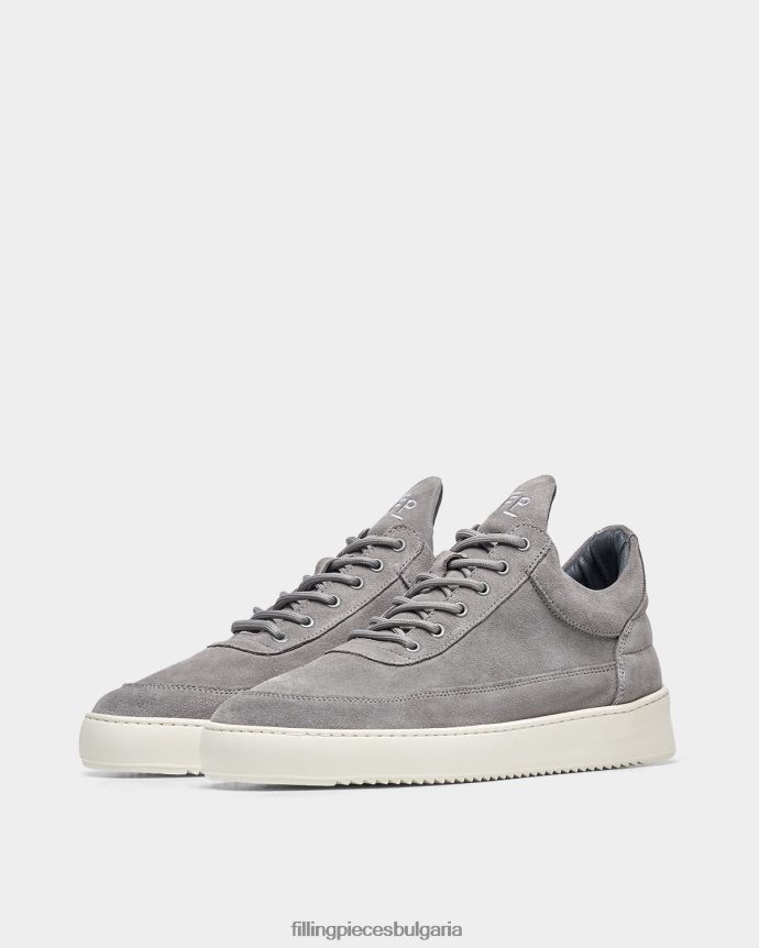 Filling Pieces 00686N84 мъже нисък органичен велур сиво