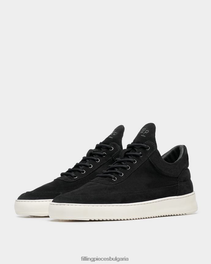 Filling Pieces 00686N85 мъже нисък органичен велур черен