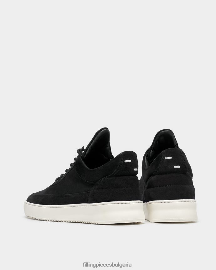 Filling Pieces 00686N85 мъже нисък органичен велур черен