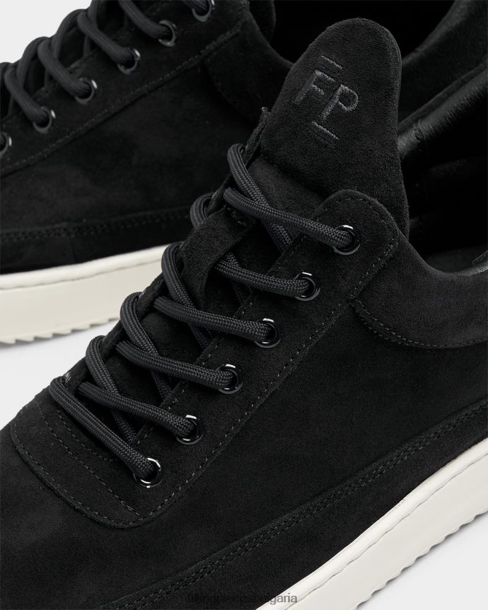 Filling Pieces 00686N85 мъже нисък органичен велур черен