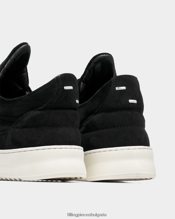 Filling Pieces 00686N85 мъже нисък органичен велур черен