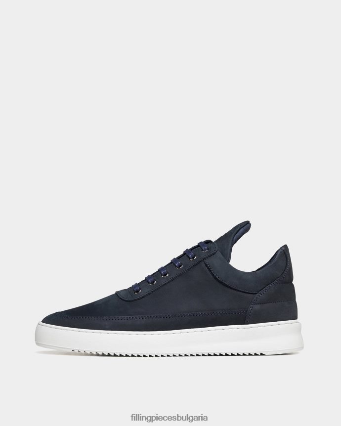 Filling Pieces 00686N93 унисекс нисък горен вълнообразен набук тъмносин