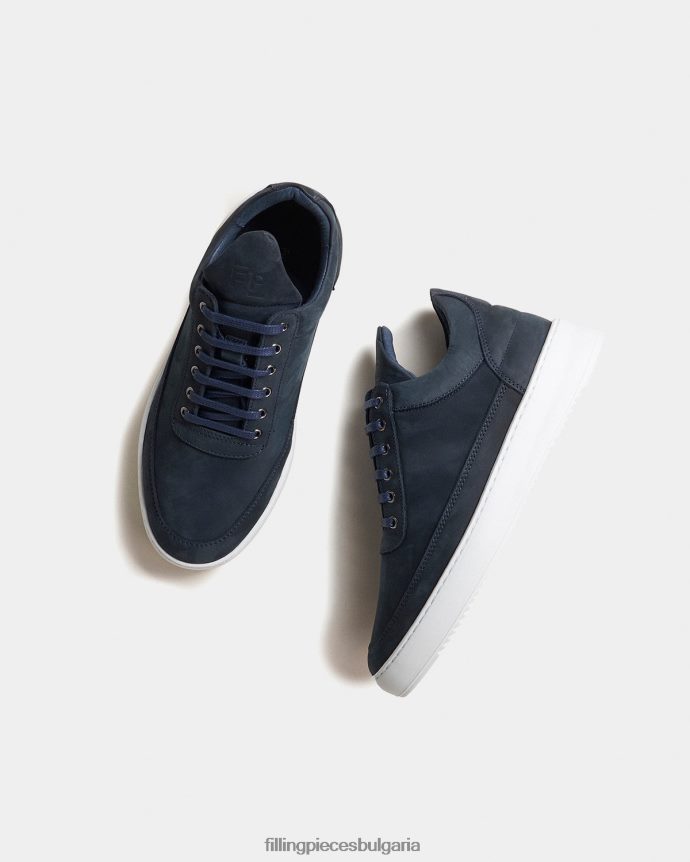 Filling Pieces 00686N93 унисекс нисък горен вълнообразен набук тъмносин